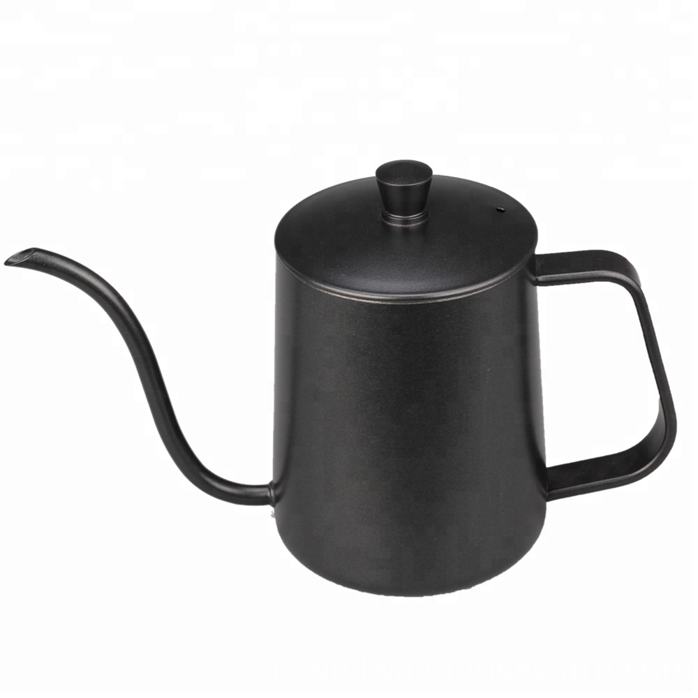 Caffettiera lunga a becco stretto in acciaio inox 5 Stainless Steel Long Narrow Spout Coffee Pot 5
